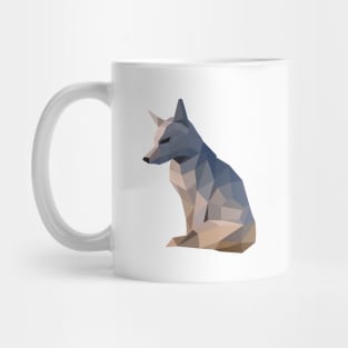 Geometric Arctic Fox Mug